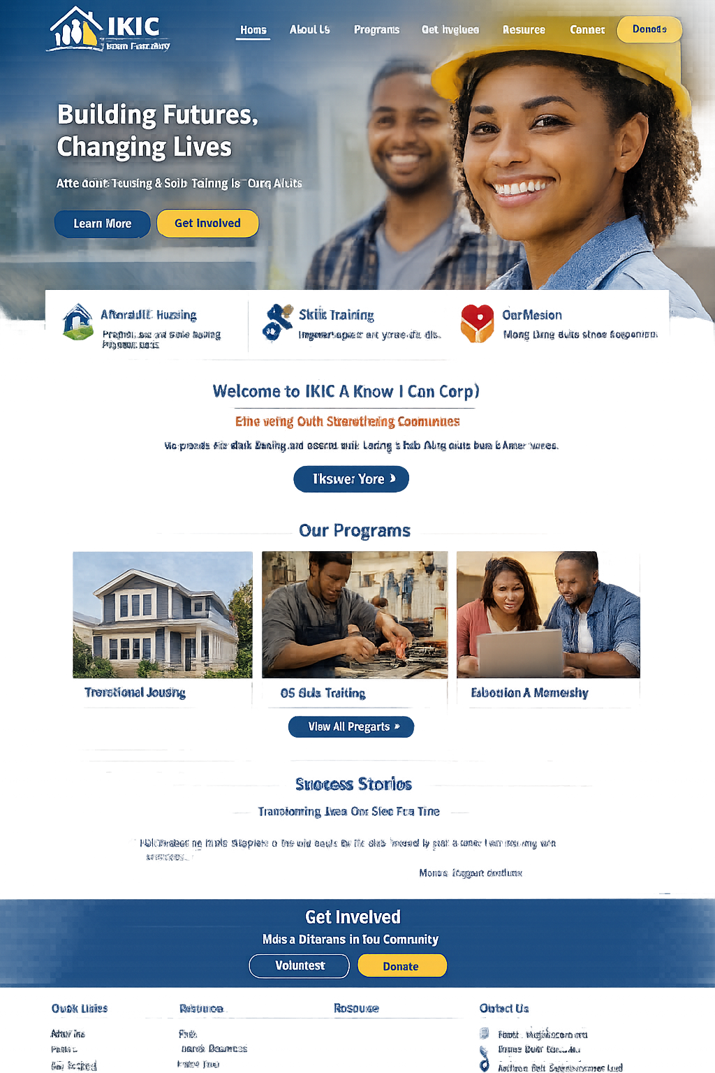 IKIC homepage visual
